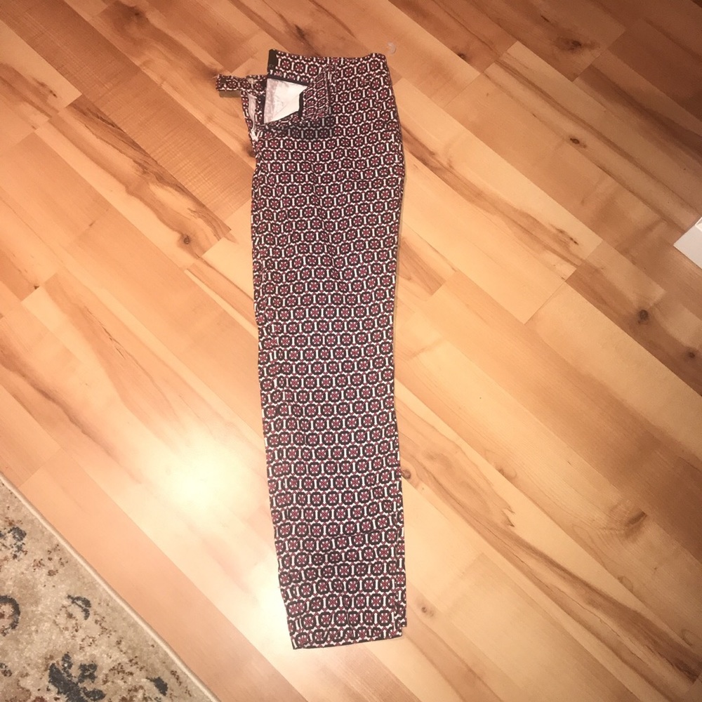 Cynthia Rowley patterned work pant